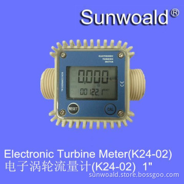DN25 G1" Plastic with display Electronic Turbine oil flow meter sensor